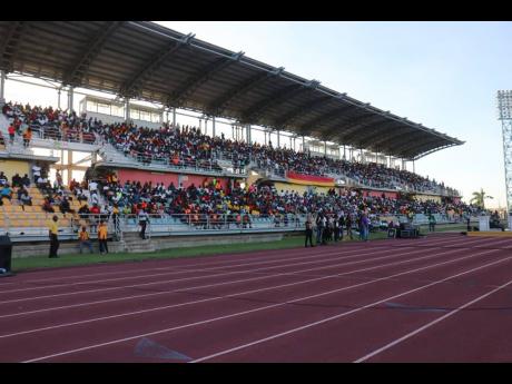 Fans at the Montego Bay Sports Complex in St James.