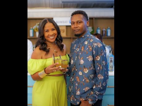 Teacher and entrepreneur Felicia Maragh and her husband Sheldon Maragh, underwriter at Advantage General, cheers to a new week.