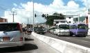 Coaster buses impede traffic along Constant Spring Road, St Andrew. Contributed