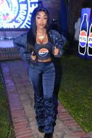 The woman of the evening, Stalk Ashley, dressed in shades of Pepsi blues, was unveiled as the brand’s hot, new ambassador.