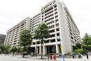 The  International Monetary Fund headquarters building in Washington.
